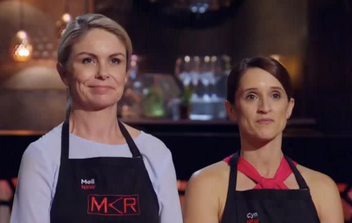 Businesswomen Mell and Cyn also competed in the sudden death round. Source: Channel Seven