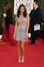 Golden Globes 2013: Thandie Newton was bang on trend in pastel © Getty