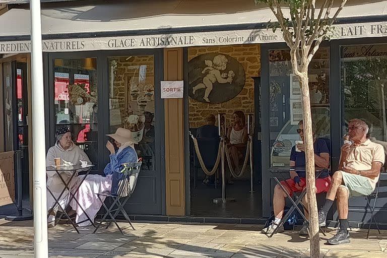 Una típica boulangerie de La Baule, el pueblo francés que cobija a los Pumas durante el Mundial de rugby