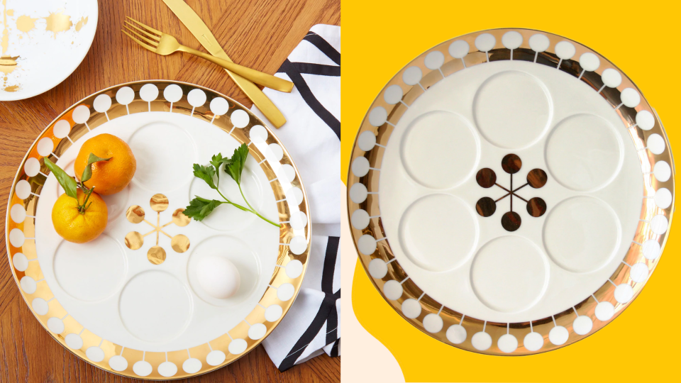 These gold accents make for a stunning center piece.