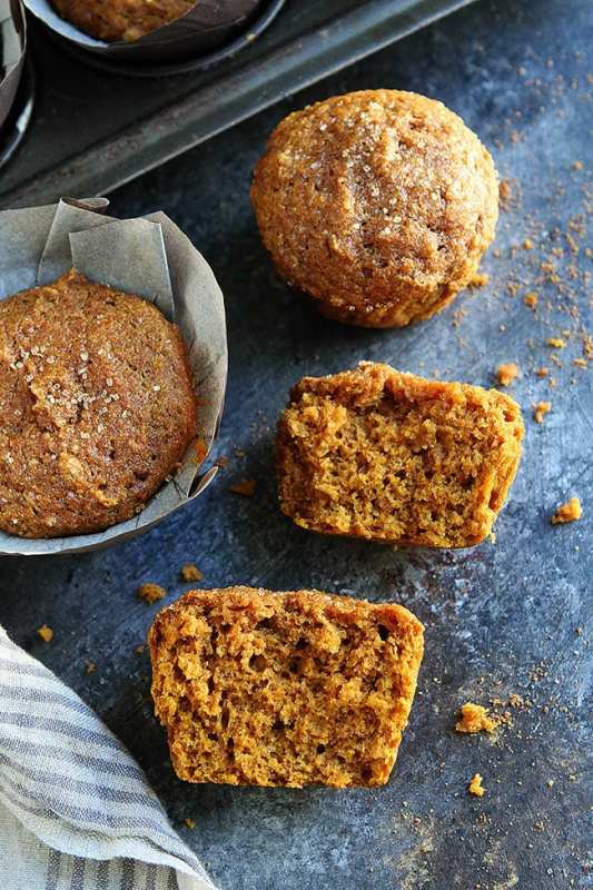 <p>Two Peas and Their Pod</p><p>These easy pumpkin muffins are a fall favorite for breakfast or snack time. You will never know they are healthy because they are so delicious! </p><p><strong>Get the recipe: <em><a href="https://www.twopeasandtheirpod.com/healthy-pumpkin-muffins/" rel="nofollow noopener" target="_blank" data-ylk="slk:Healthy Pumpkin Muffins;elm:context_link;itc:0;sec:content-canvas" class="link ">Healthy Pumpkin Muffins</a></em></strong></p>