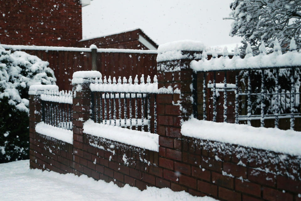 Bank Holiday Snowfall Blankets Parts Of The UK In The Aftermath of Storm Bella