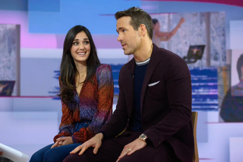 TODAY -- Pictured: Monica Ruiz and Ryan Reynolds on Thursday, December 12, 2019 -- (Photo by: Nathan Congleton/NBC/NBCU Photo Bank via Getty Images)