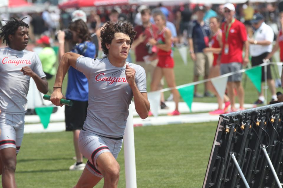 Crestview's Logan Friges won a state relay championship last season and will look to carry that momentum into the 2024 season.