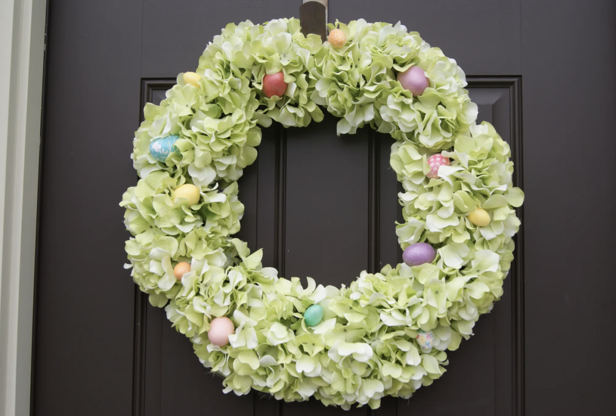 easter wreath ideas hydrangea easter wreath