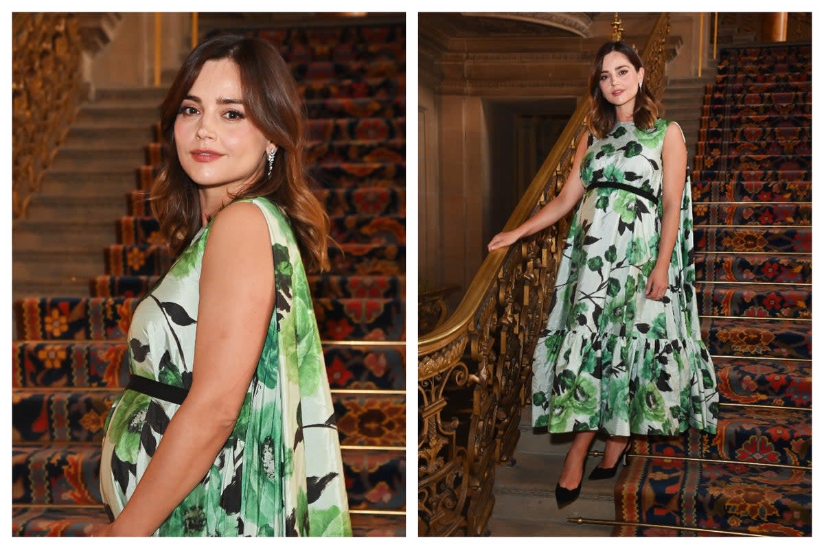 Jenna Coleman pictured above (Dave Benett/Getty Images for ERDEM and FARFETCH)