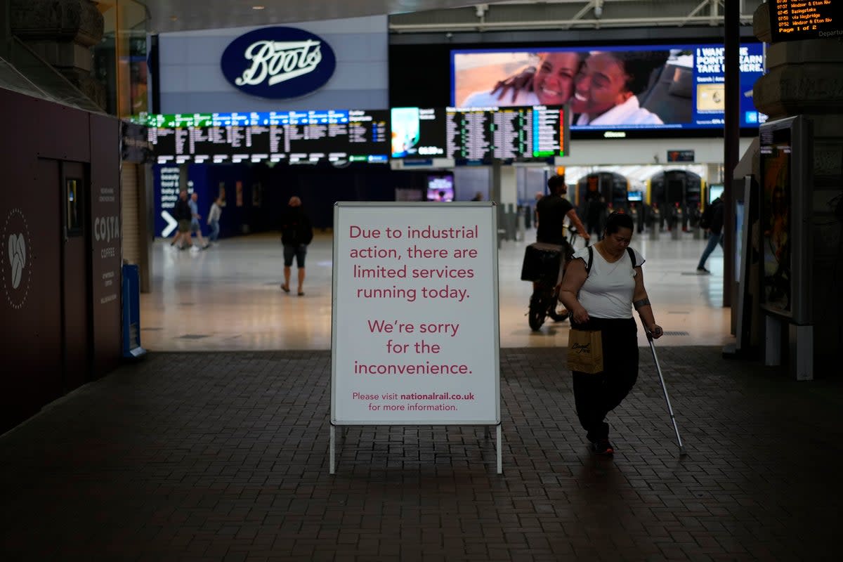 Britain Rail Strike (Copyright 2022 The Associated Press. All rights reserved)