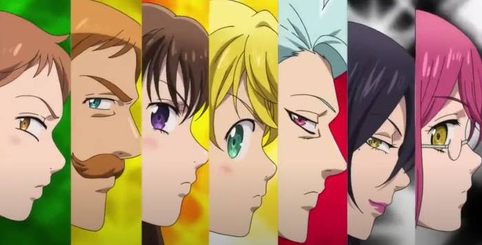 A side profile of the Seven Deadly Sins