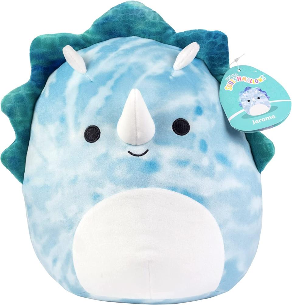 Squishmallow New 10" Jerome The Blue Triceratops