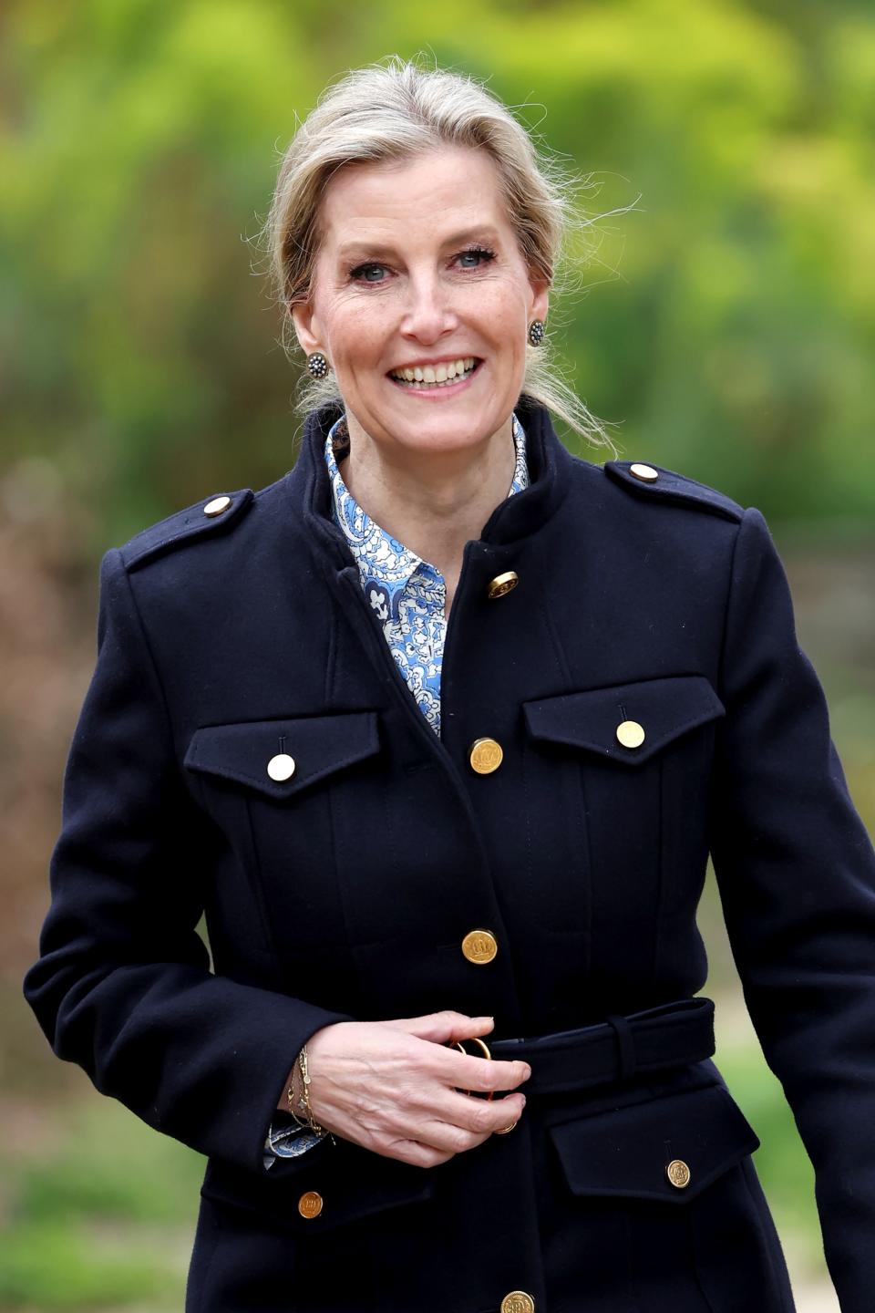 Sophie, Duchess of Edinburgh at the Yeo Valley Farm on April 17.