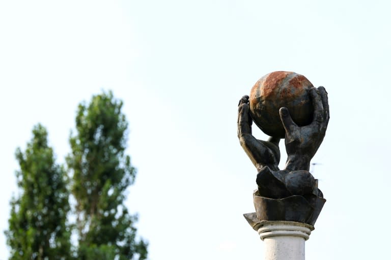 Rugby's predecessor in Georgia, Lelo Burti, has been memorialised in the village of Shukhuti in the western region of Guria (GIORGI ARJEVANIDZE)