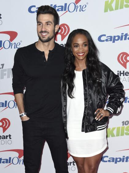 Bryan Abasolo, left, and Rachel Lindsay