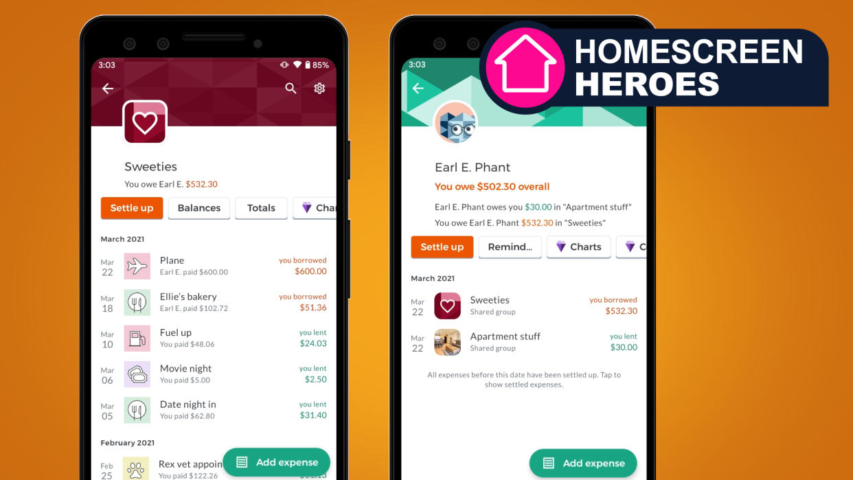  Homescreen heroes image for Splitwise app 