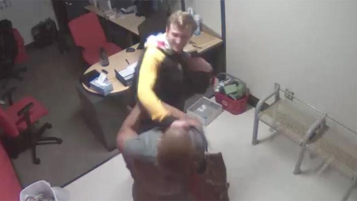 surveillance still of the punch