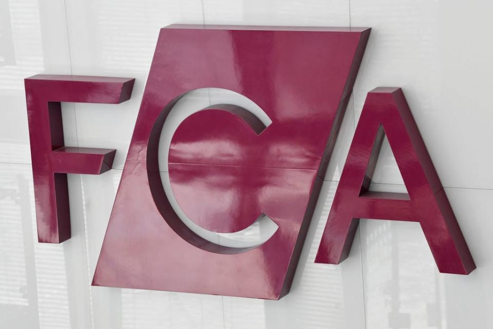 FCA signage seen at their head offices in London (REUTERS)