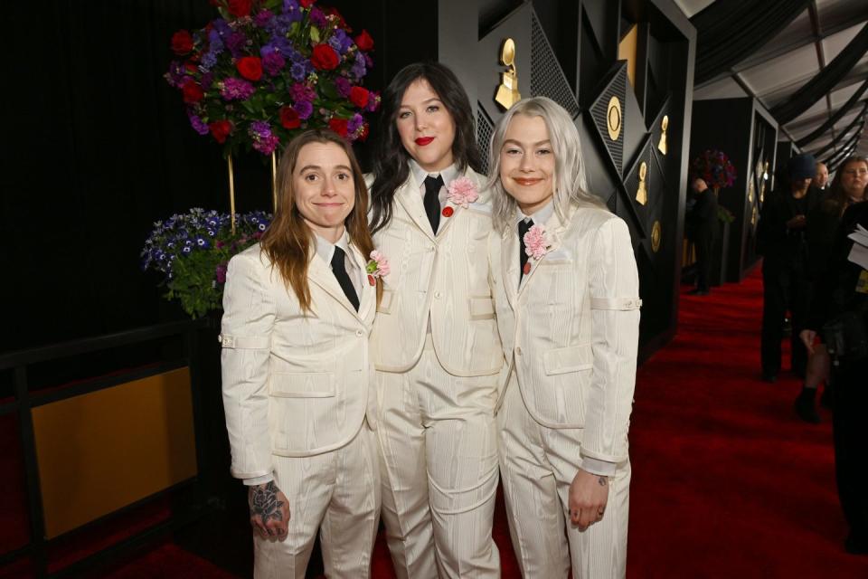 66th grammy awards red carpet boygenius