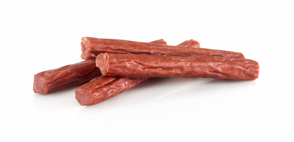 Pepperoni sticks.