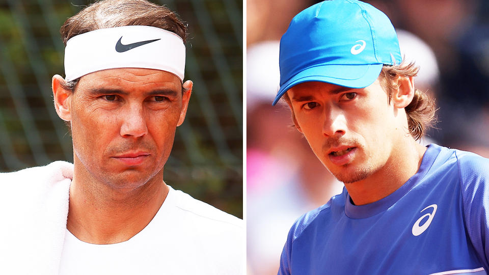 Rafa Nadal and Alex de Minaur.