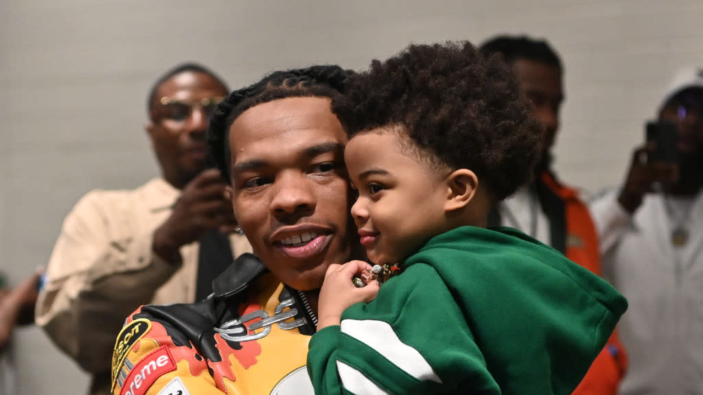 Lil Baby with son Loyal Jones