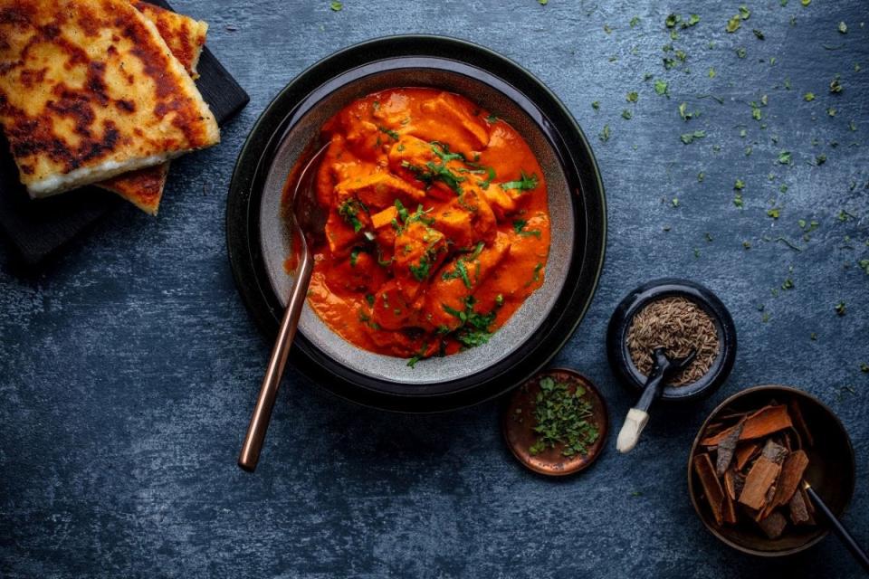 Indian classic: Chef Pushkar Marathe's butter chicken at Stage restaurant in Palm Beach Gardens.