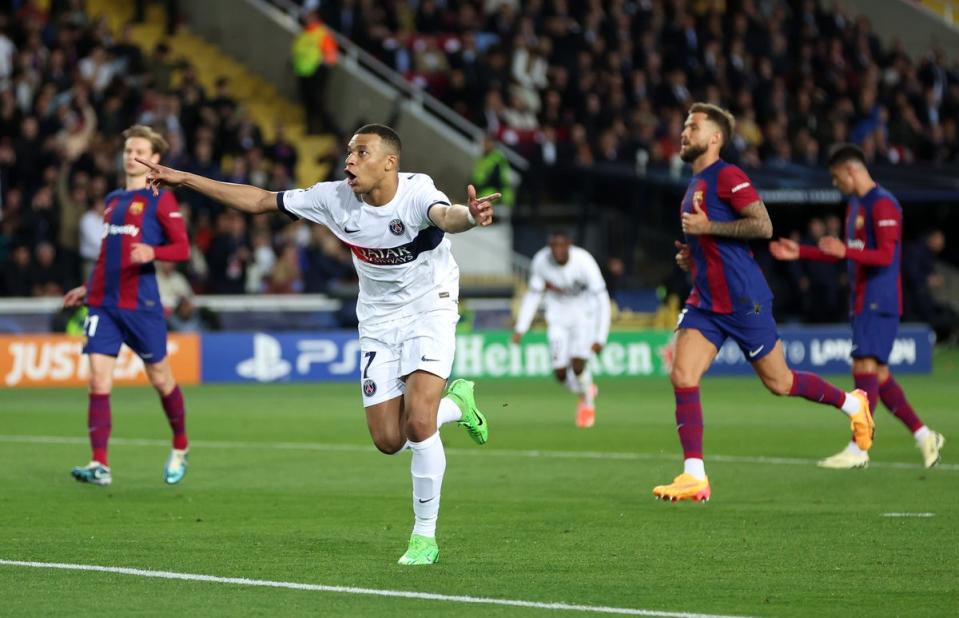 Mbappe scored a brace as PSG came from behind (Getty Images)