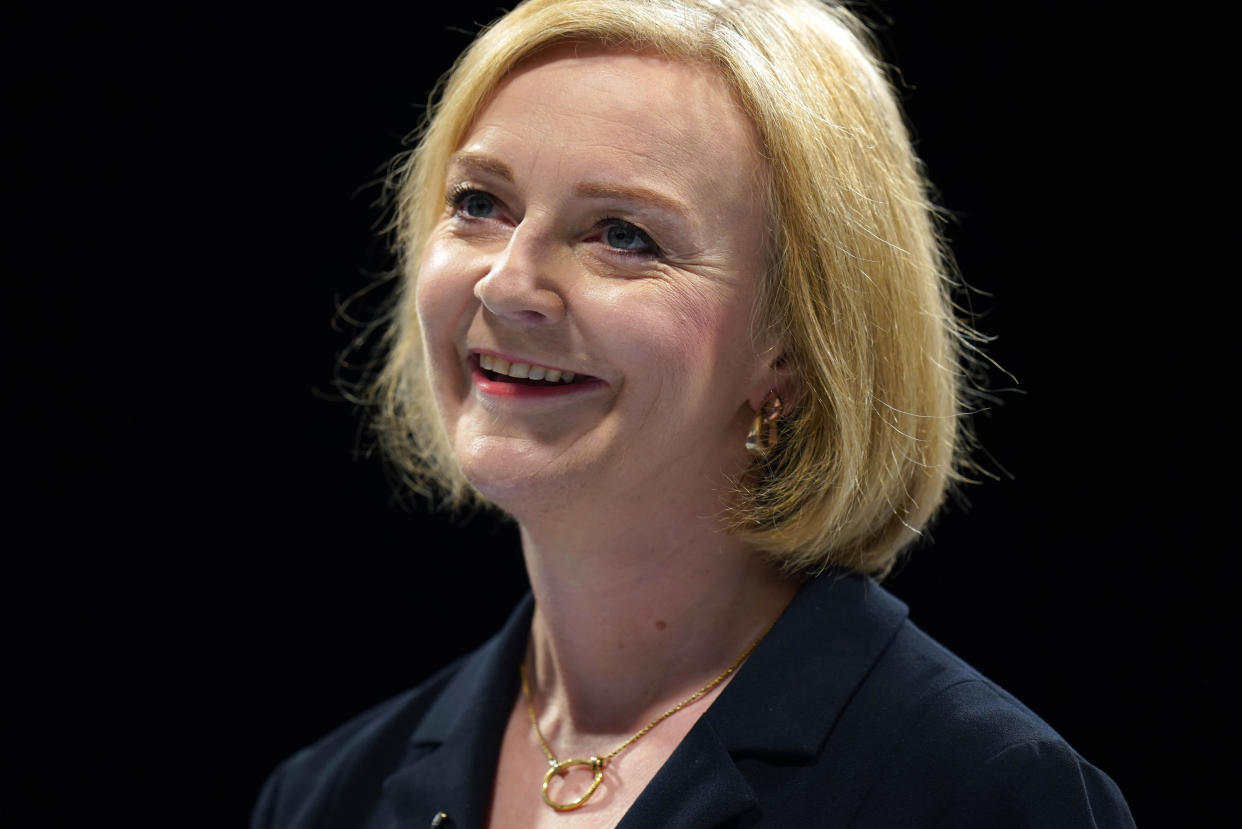 Liz Truss speaking during a hustings event at the NEC in Birmingham as part of her campaign to be leader of the Conservative Party and the next prime minister. Picture date: Tuesday August 23, 2022.