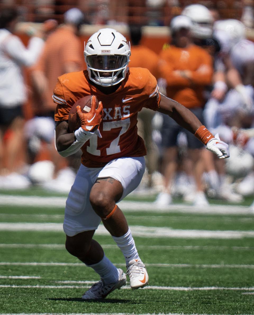 Texas running back Savion Red looked good at that position this spring after making then move over from wide receiver.