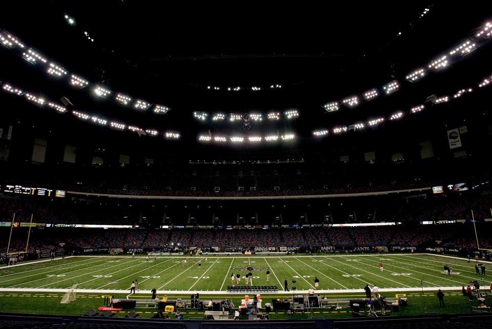 The Mercedes Benz Superdome will undergo about $450 million in renovations beginning in 2020. (Ronald Martinez/Getty Images)