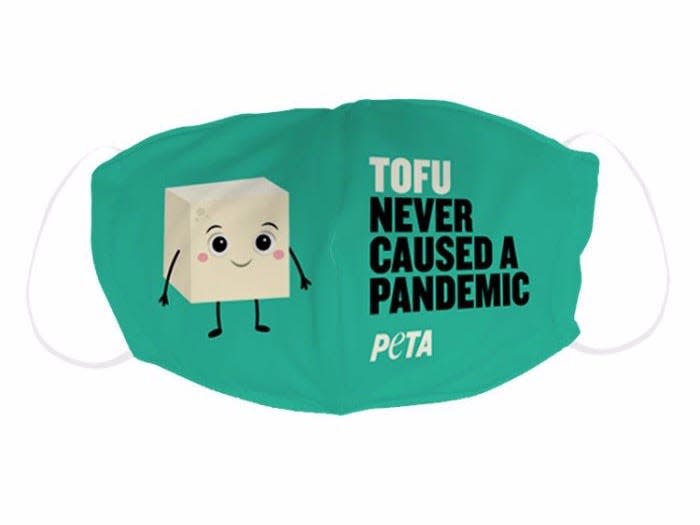 PETA tofu pandemic mask