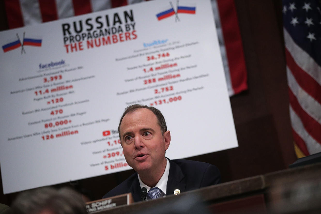 House Intelligence Committee ranking member Rep. Adam Schiff (D-Calif.). (Photo: Alex Wong via Getty Images)