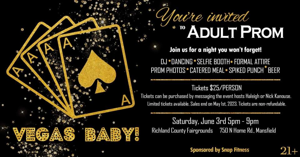 Adult Prom to be held June 3 at the Richland County Fairgrounds