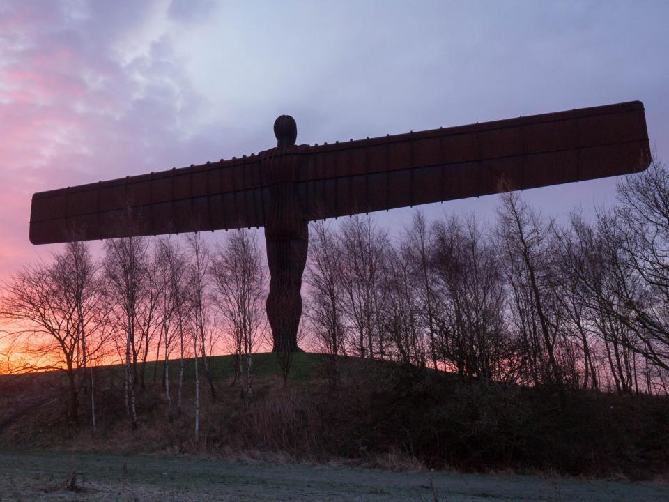 Anthony Gormley’s steel giant took six months to create.