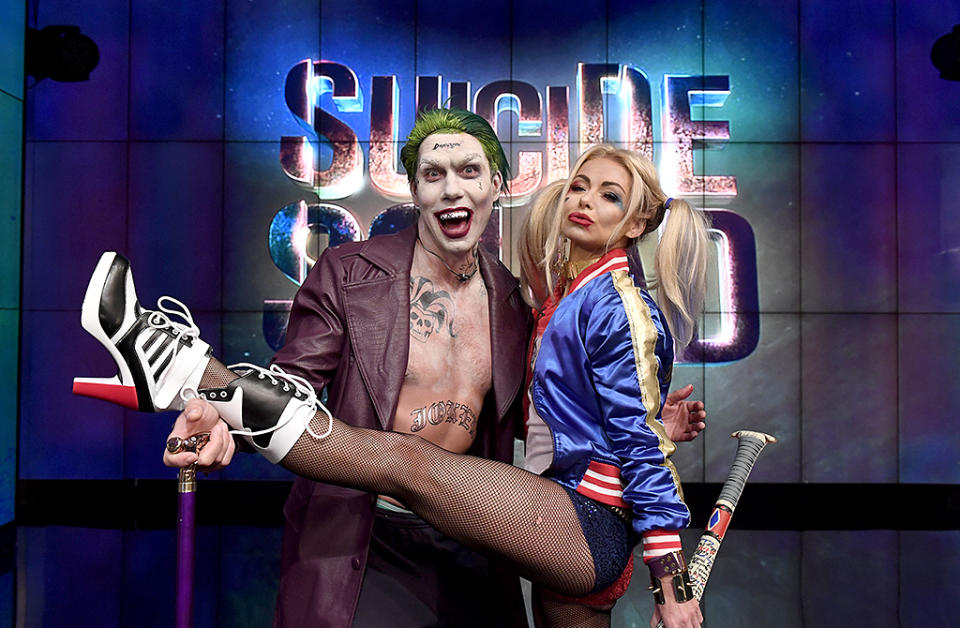 <p>As usual, <i>Live With Kelly</i> featured multiple costume changes for its Halloween show, including Ripa and guest co-host Jerry O’Connell’s fun take on <i>Suicide Squad</i>‘s Harley Quinn and the Joker. (Photo: David M. Russell//Disney/ABC Home Entertainment and TV Distribution) </p>