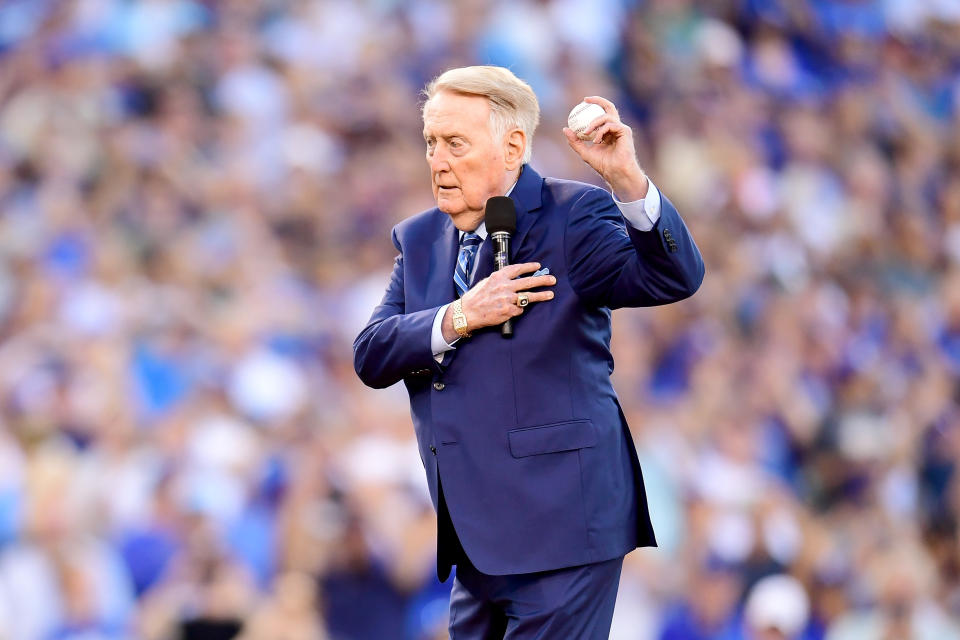 A World Series first pitch to remember