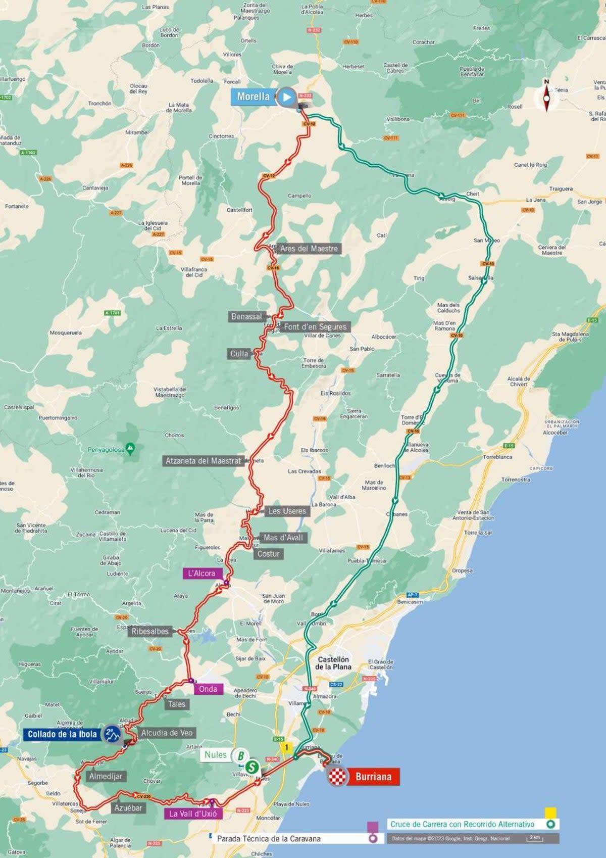 La Vuelta a Espana 2023 – stage 5 map (La Vuelta)