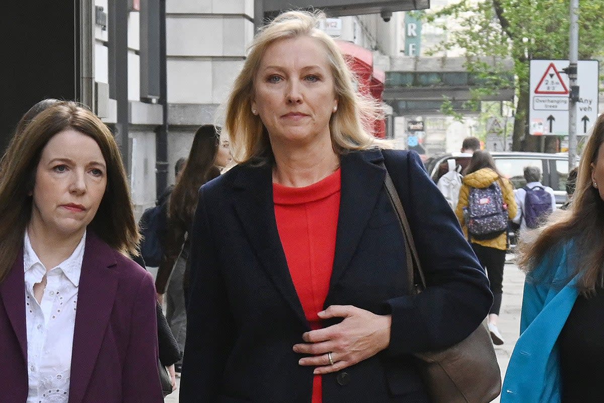 BBC presenter Martine Croxall has appeared at her employment tribunal to mark the beginning of her legal action against the broadcaster (PA)