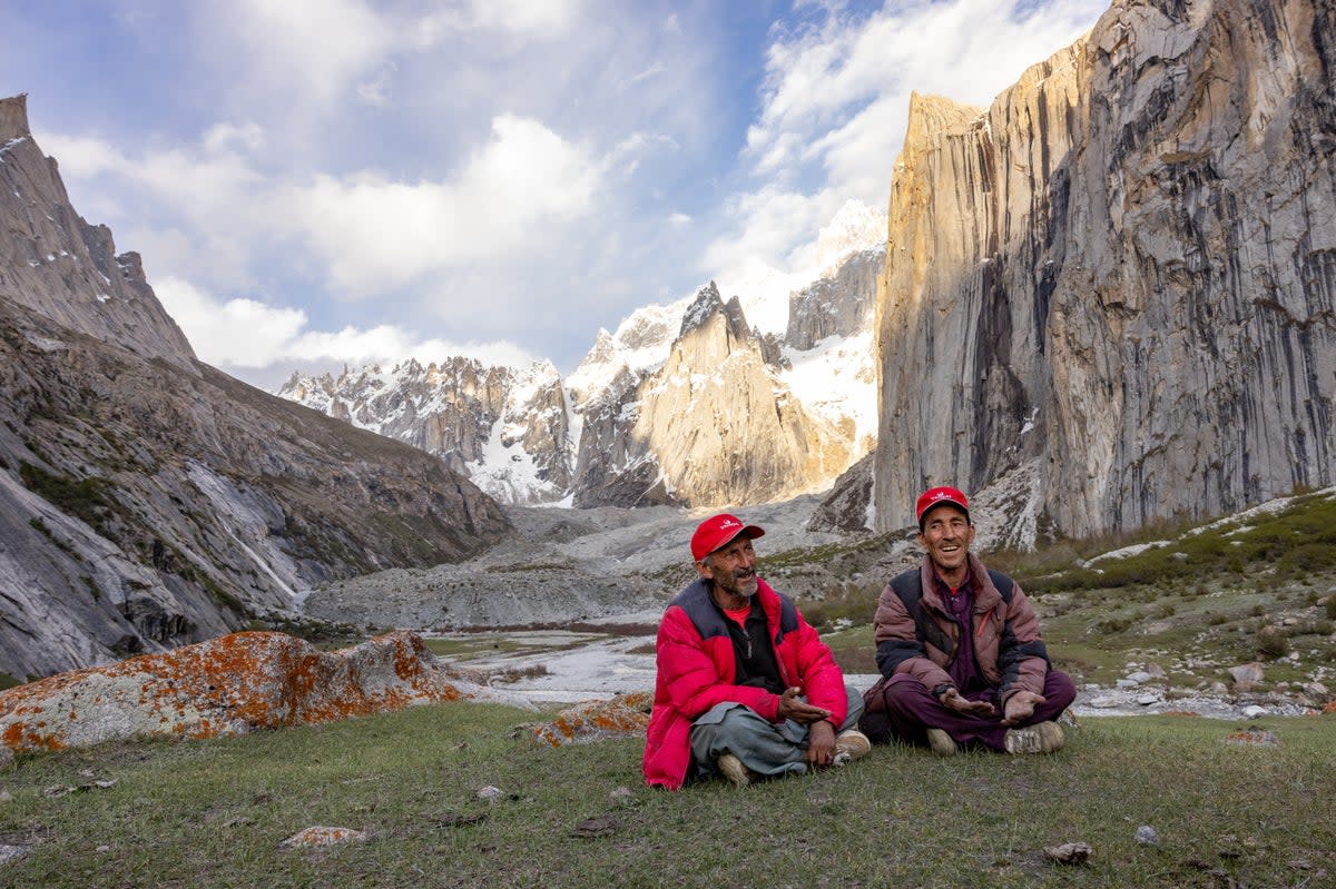 Campsite porters in  Nangma Valley Pakistan – the country is home to five of the world’s highest peaks  (Intrepid Travel)