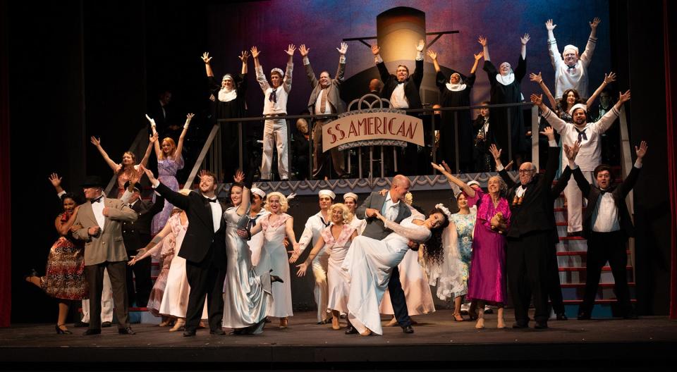 The cast of "Anything Goes" performs a scene from the classic Cole Porter musical at the Croswell Opera House.