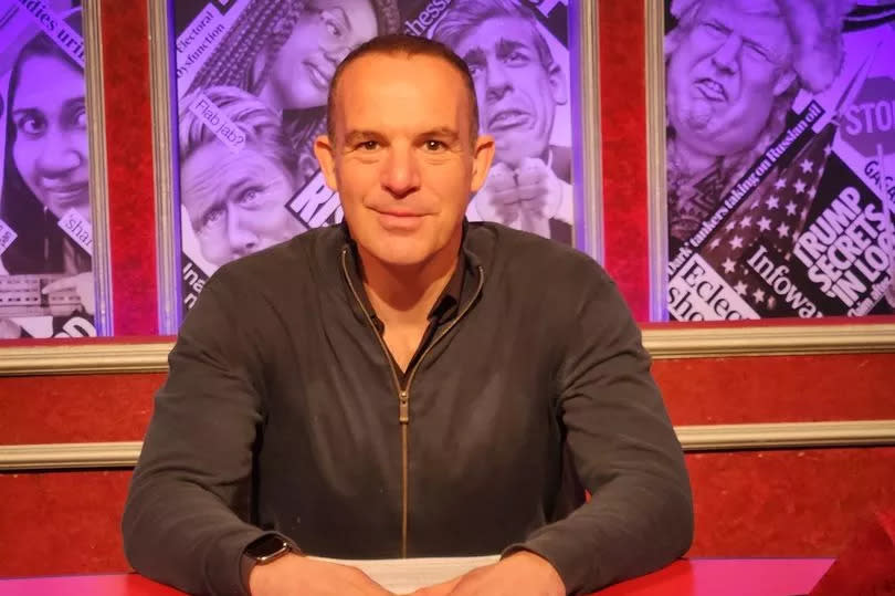 Martin Lewis in the host's chair for Have I Got News For You