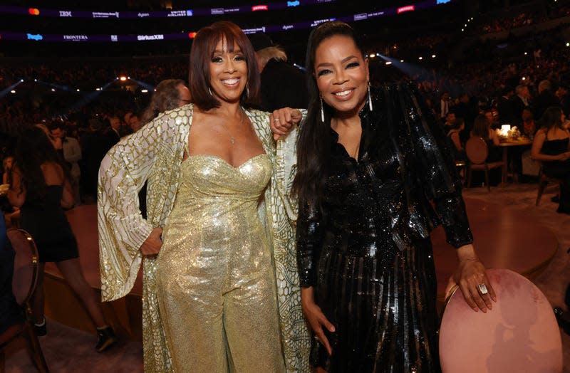 Gayle King and Oprah Winfrey attend the 66th GRAMMY Awards at Crypto.com Arena on February 04, 2024 in Los Angeles, California. - Photo: Monica Schipper for The Recording Academy (Getty Images)