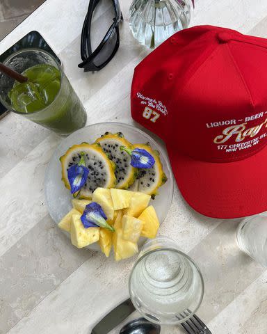 <p>Antoni Porowsk/Instagram</p> Antoni Porowski shares photos of his "Karma" hat from Ray's