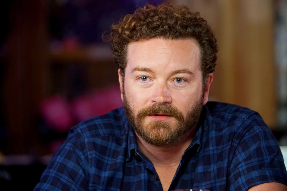 Danny Masterson speaks during a launch event for Netflix 