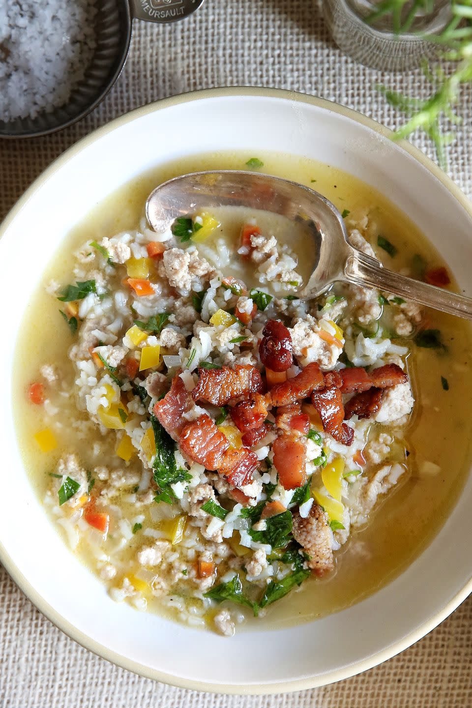 Leftover Turkey & Rice Soup