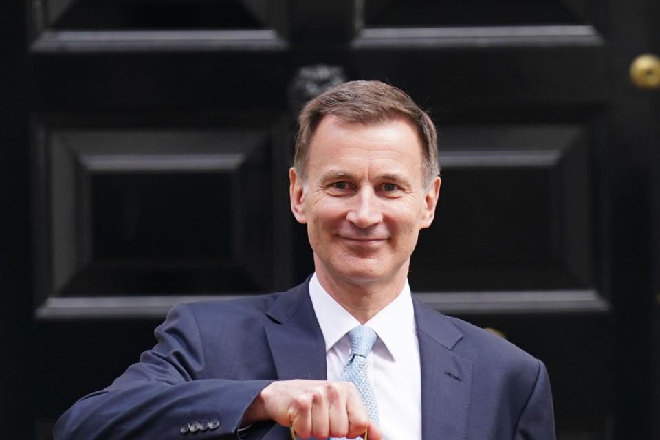 Chancellor Jeremy Hunt (PA Wire)