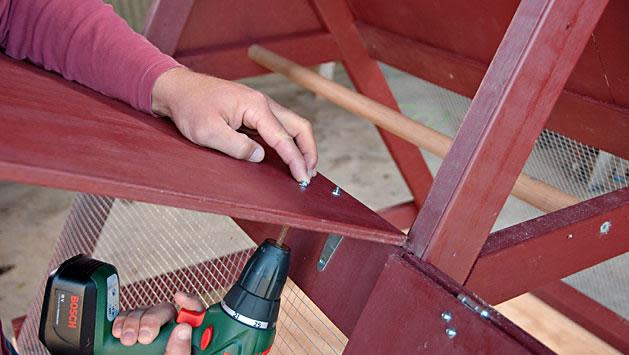 Build a moveable chicken coop