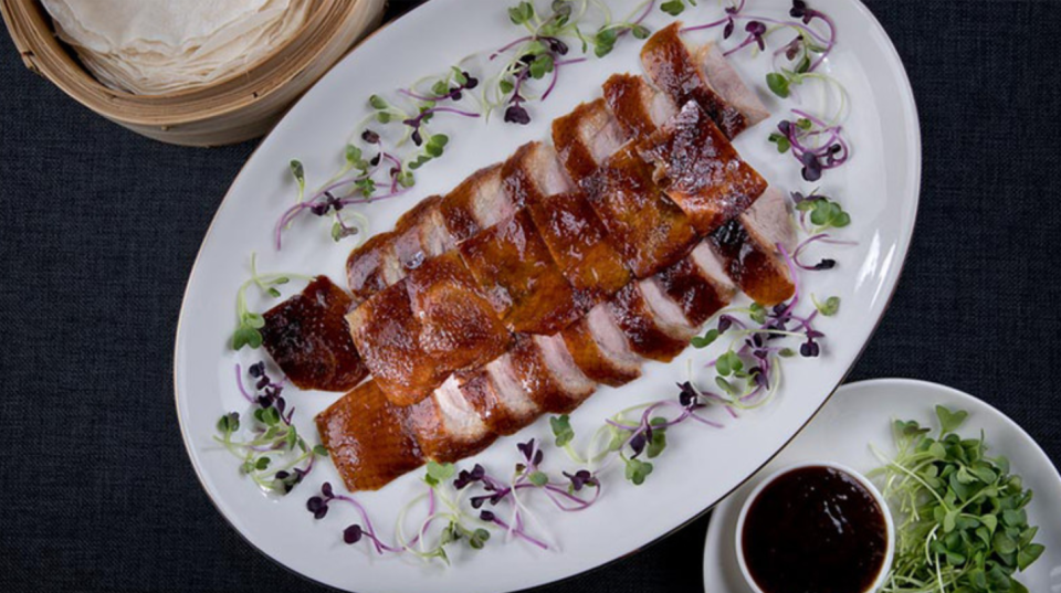 Peking Duck pancakes. Photo: The Imperial