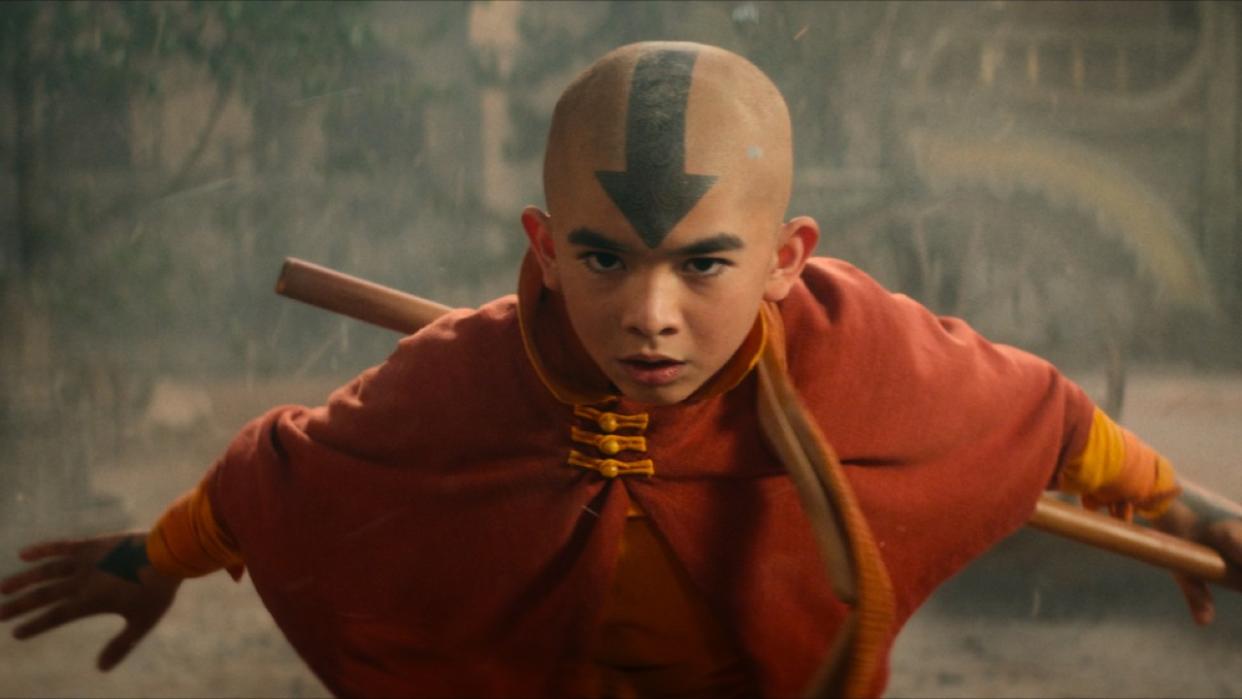  A press image of Aang in Avatar: The Last Airbender. . 