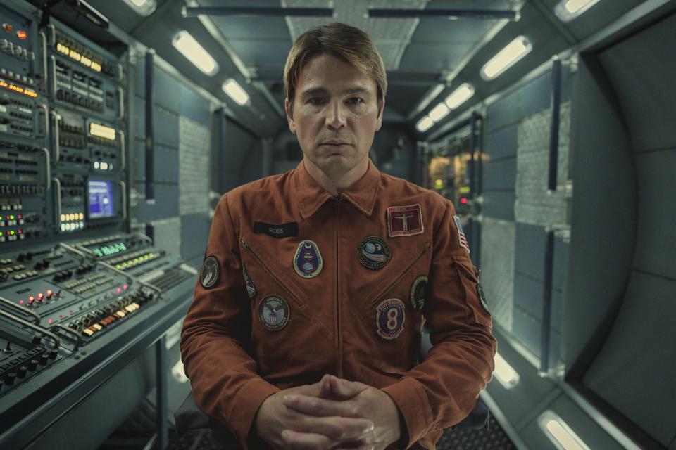 Black Mirror. Josh Hartnett as David in Black Mirror. Cr. Nick Wall/Netflix © 2023.