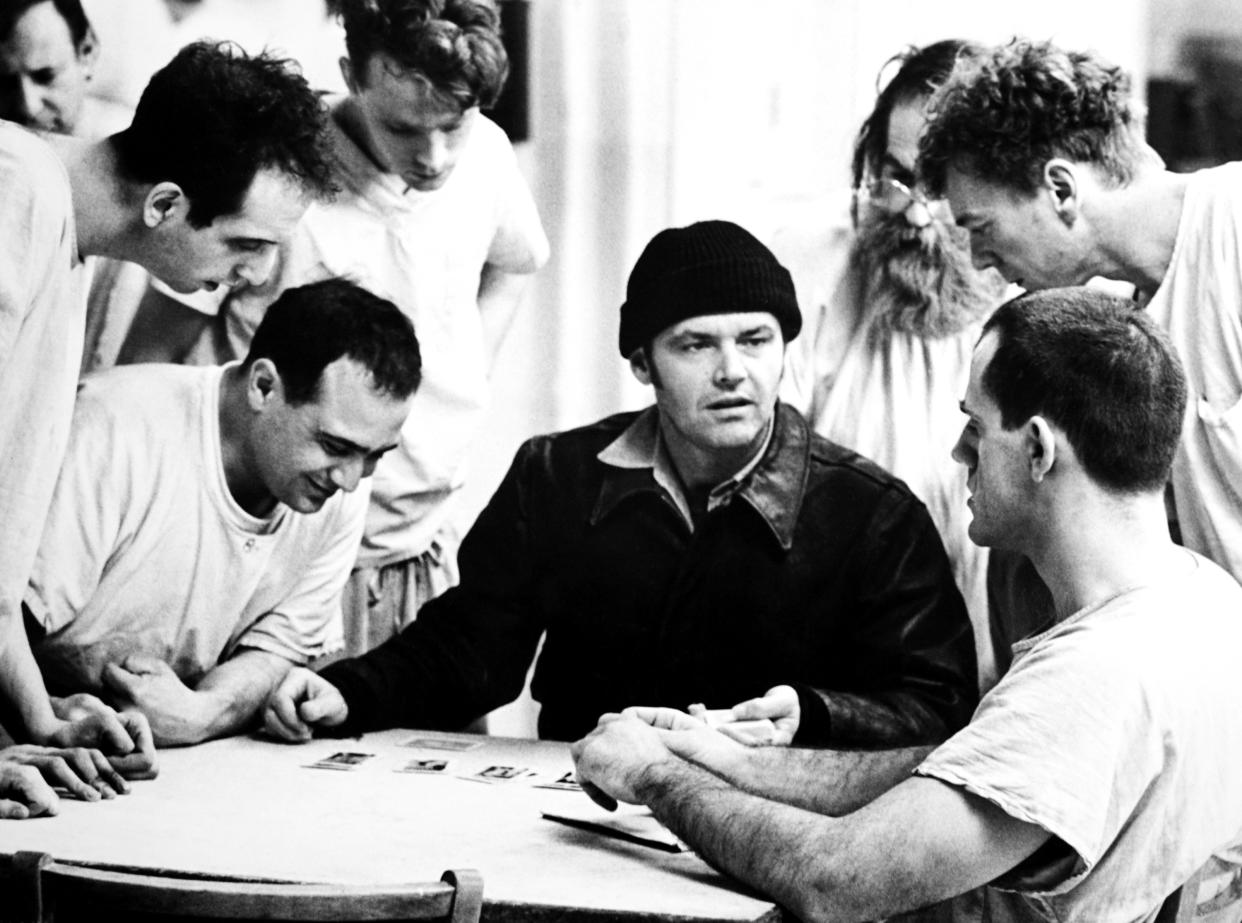 Christopher Lloyd (far right) and Jack Nicholson (center) in One Flew Over the Cuckoo's Nest. (Photo: Courtesy Everett Collection)