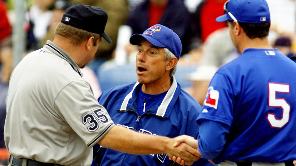 Buck Martinez is currently a Blue Jays broadcaster. (REUTERS/Joe Skipper)